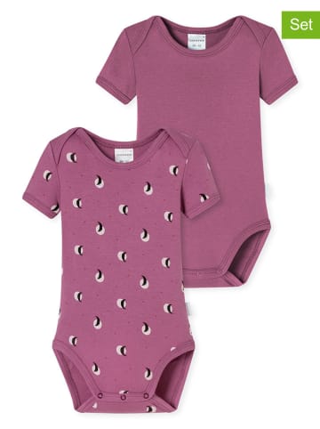 Schiesser 2-delige set: rompers paars