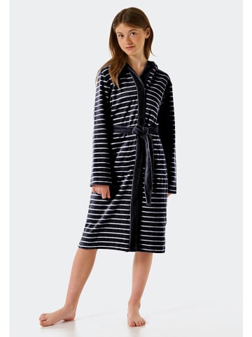 Schiesser Bademantel in Dunkelblau