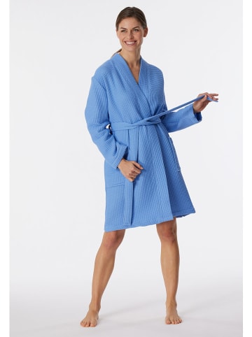 Schiesser Szlafrok w kolorze błękitnym