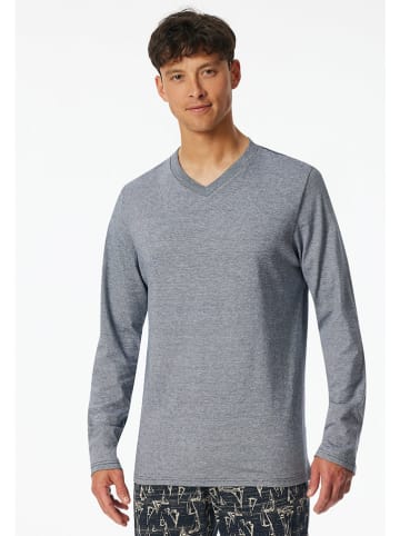 Schiesser Pyjama-Oberteil in Grau