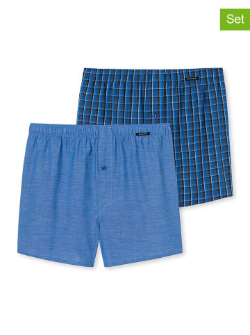 Schiesser 2-delige set: boxershorts blauw