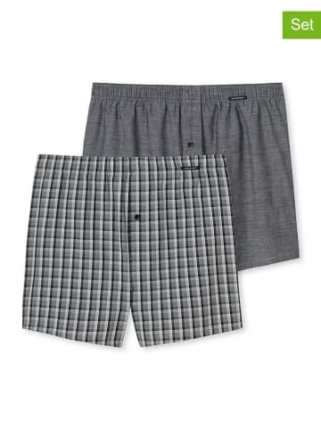 Schiesser 2-delige set: boxershorts grijs