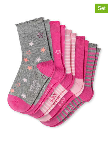 Schiesser 5er-Set: Socken in Rosa/ Pink/ Grau