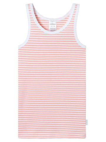 Schiesser Top in Weiß/ Orange