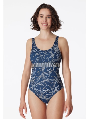 Schiesser Badpak blauw