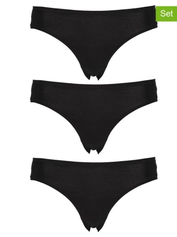 Schiesser 3er-Set Slips in Schwarz