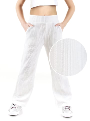 Denokids Spodnie dresowe w kolorze białym