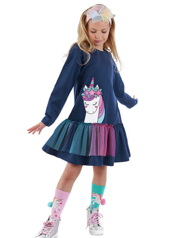 Denokids Jurk donkerblauw