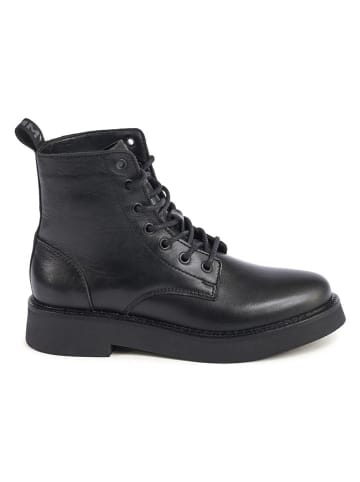 Tommy Hilfiger Shoes Skórzane botki w kolorze czarnym