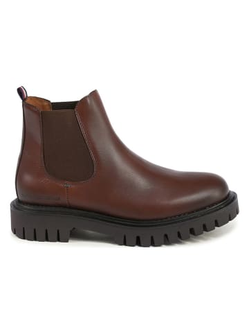 Tommy Hilfiger Shoes Leren chelseaboots bruin
