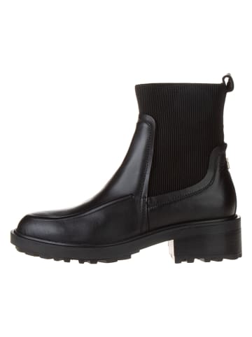 Tommy Hilfiger Shoes Leder-Chelsea-Boots in Schwarz