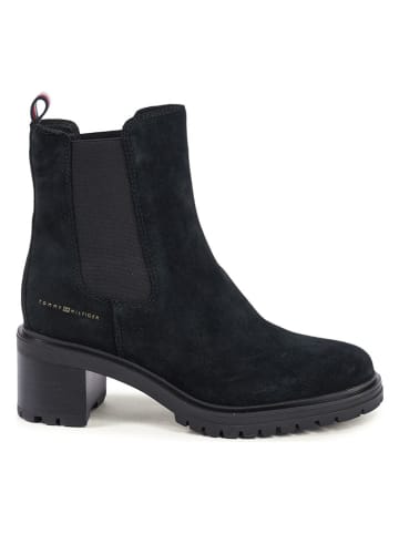 Tommy Hilfiger Shoes Leder-Chelsea-Boots in Schwarz