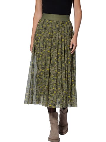 Heine Plisseerock in Khaki