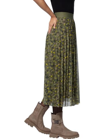 Heine Plisseerock in Khaki