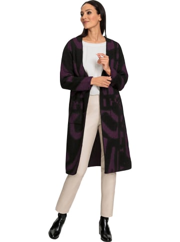 Heine Longcardigan in Schwarz/ Lila