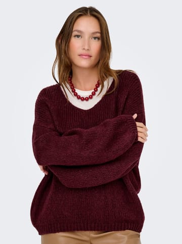 JDY Pullover "Dydinea" in Bordeaux