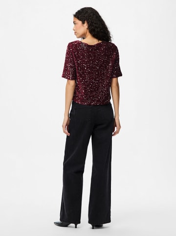 Pieces Top "Kam" w kolorze czerwonym