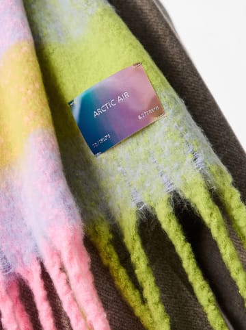 Pieces Sjaal "Jina" lichtroze/groen