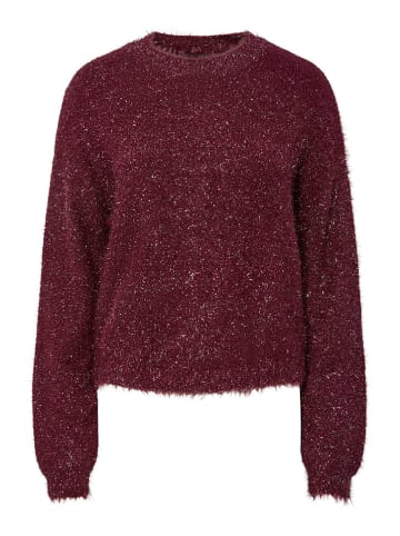 Pieces Sweter "Mie" w kolorze bordowym