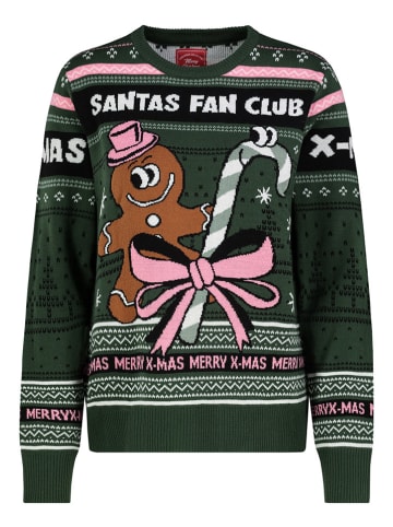 Sublevel Sweter w kolorze ciemnozielonym