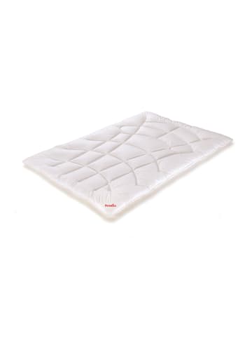 Paradies Ganzjahres-Faserbettdecke "Poesie Bio - Warm" in Weiß