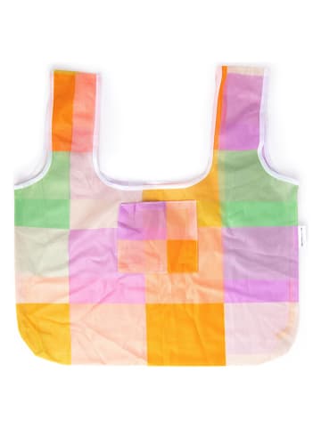 DESIGNWORKS INK ® Einkaufstasche "Picnic" in Gelb/ Lila/ Grün - (B)30,5 x (H)35,6 cm