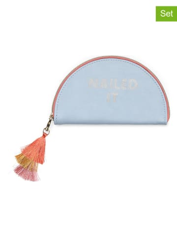 DESIGNWORKS INK ® 6-częściowy zestaw "Nailed It" w kolorze złoto-błękitnym do manicure