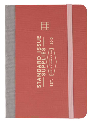 DESIGNWORKS INK ® Notizbuch "Standard Issue" in Rot - (L)14 x (B)10 cm