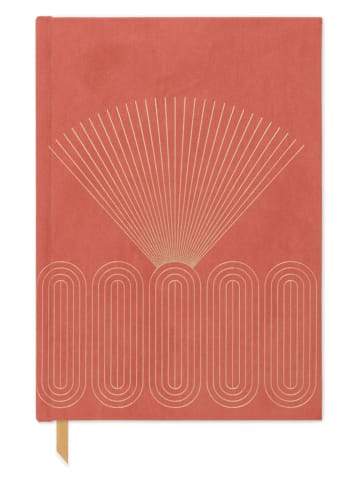 DESIGNWORKS INK ® Notizbuch "Radiant Rays" in Orange - (L)20,6 x (B)14,6 cm