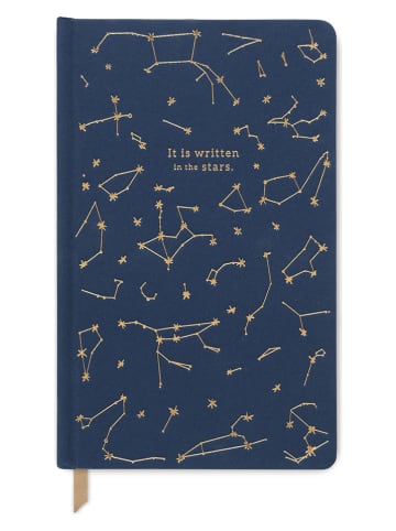 DESIGNWORKS INK ® Notizbuch "It Is Written In The Stars" in Dunkelblau - (L)21 x (B)13 cm