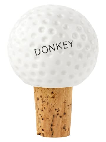 Donkey Flaschenverschluss ''Golf'' in Weiß - (B)4,5 x (H)6,5 x (T)4,5 cm