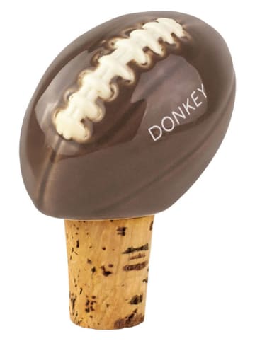 Donkey Flaschenverschluss ''Rugby'' in Braun - (B)5,5 x (H)7 x (T)4 cm