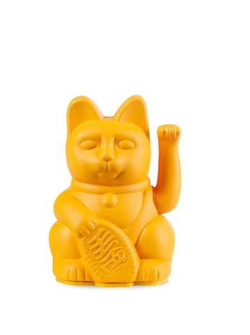 Donkey Decofiguur "Lucky Cat Mini" geel - (B)6,7 x (H)9,8 (D)5,2 cm