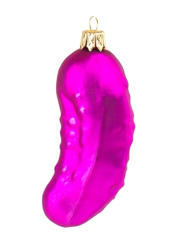 Donkey Kerstboomversiering "Christmas Pickle" roze - (H)11 cm