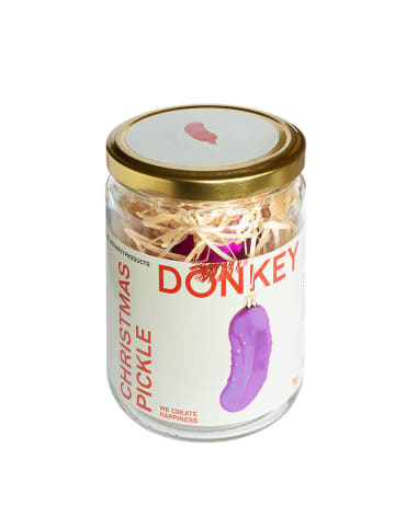 Donkey Baumschmuck "Christmas Pickle" in Pink - (H)11 cm