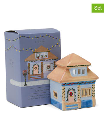 Paddywax 3-częściowy zestaw "East Side House" w kolorze błękitno-beżowym