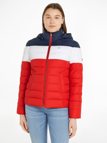 Tommy Hilfiger Kurtka pikowana w kolorze granatowo-czerwono-białym