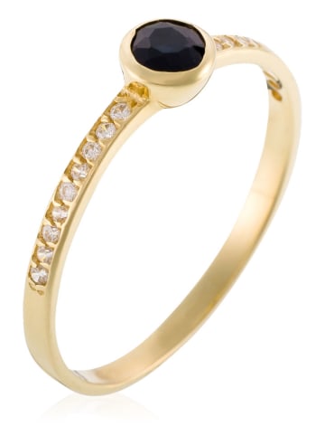 OR ÉCLAT Gouden ring met saffier "Solo Saphir"