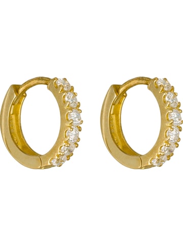 OR ÉCLAT Gold-Creolen "Quality" mit Edelsteinen