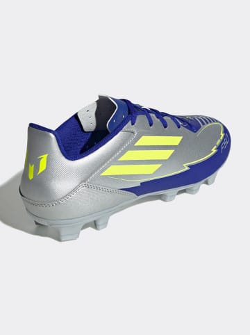 adidas Nocken-Fußballschuhe "F50 CLUB FG/MG MESSI" in Silber/ Dunkelblau/ Gelb