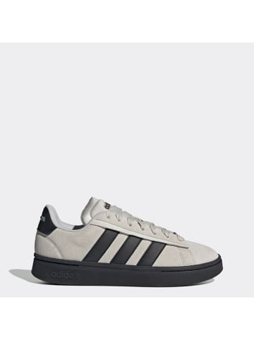 adidas Leder-Sneakers "Grand Court Alpha 00s" in Beige/ Schwarz