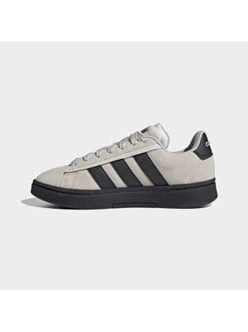 adidas Leder-Sneakers "Grand Court Alpha 00s" in Beige/ Schwarz