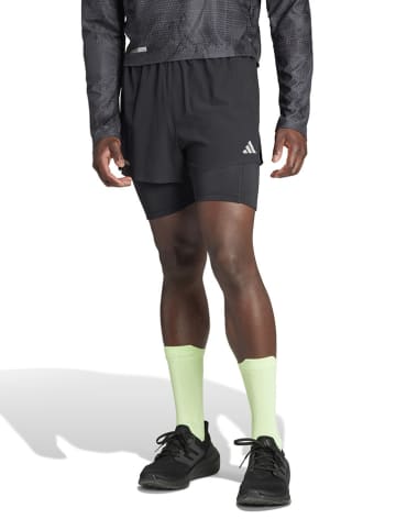 adidas Szorty 2w1 w kolorze czarnym do biegania