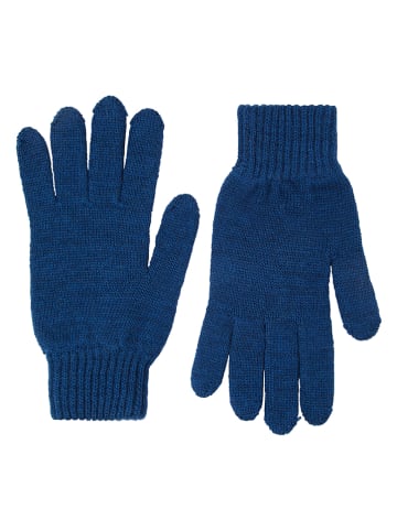 Lanerossi Wełniane rękawiczki "Asia" w kolorze niebieskim - 22 x 7 cm