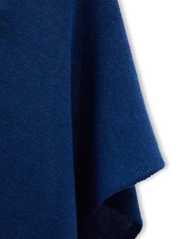 Lanerossi Ponczo "Asia" w kolorze niebieskim - 160 x 108 cm