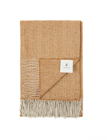 Lanerossi Koc w kolorze jasnobrązowym - 190 x 130 cm