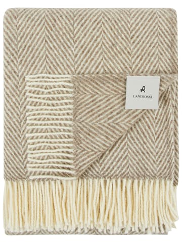 Lanerossi Wolldecke ''Iseo Spina'' in Beige/ Creme - (L)170 x (B)130 cm