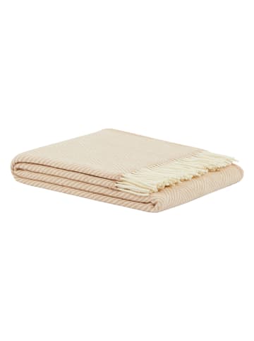 Lanerossi Wolldecke ''Iseo Spina'' in Apricot/ Creme - (L)170 x (B)130 cm