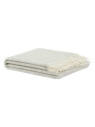 Lanerossi Wolldecke ''Iseo Spina'' in Creme/ Hellgrau - (L)170 x (B)130 cm