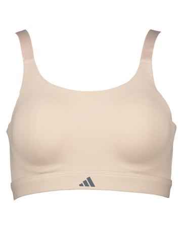 adidas Biustonosz sportowy "Luxe" w kolorze beżowym